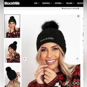 BlackMilk OSFA Pom-pom Christmas Beanie Knit Hat